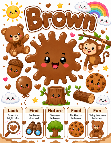 Brown I Preschool I Infographic