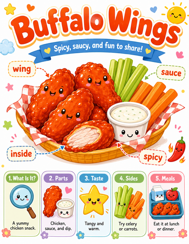 Buffalo Wings I Preschool I Infographic
