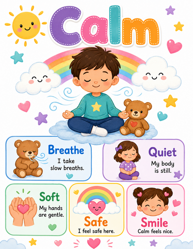 Calm I Preschool I Infographic