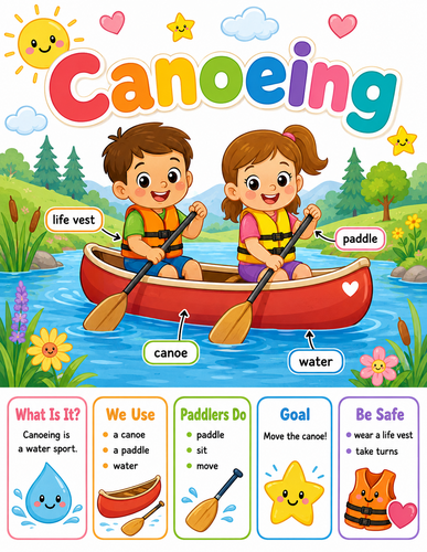 Canoeing I Preschool I Infographic