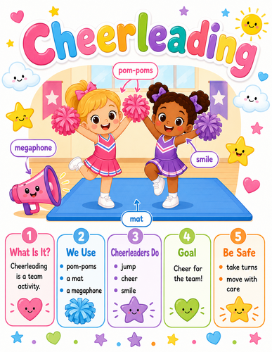 Cheerleading I Preschool I Infographic