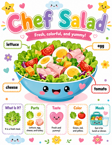 Chef Salad I Preschool I Infographic