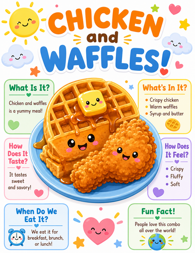 Chicken and Waffles I Preschool I Infographic