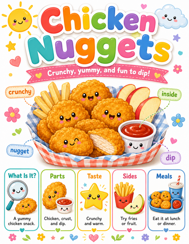 Chicken Nuggets I Preschool I Infographic