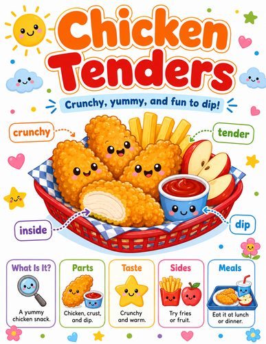 Chicken Tenders I Preschool I Infographic