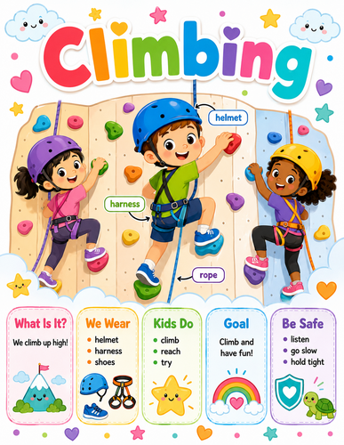 Climbing I Preschool I Infographic