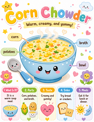 Corn Chowder I Preschool I Infographic