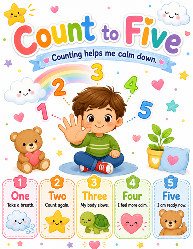 Count to Five I Preschool I Infographic