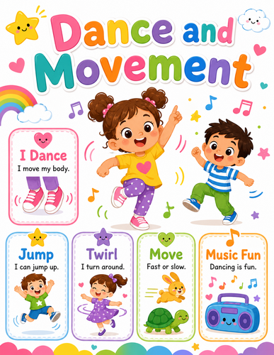 Dance and Movement I Preschool I Infographic
