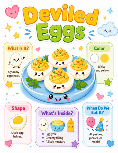 Deviled Eggs I Preschool I Infographic
