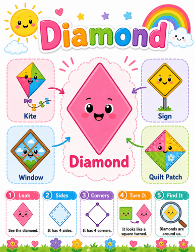 Diamond I Preschool I Infographic