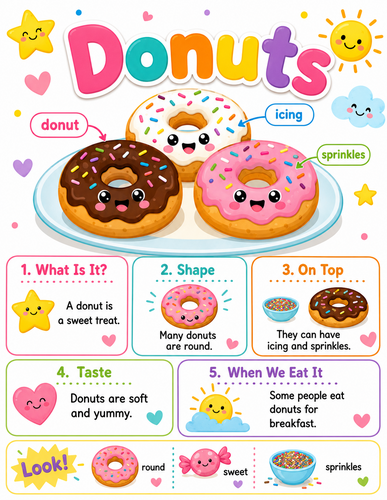Donuts I Preschool I Infographic