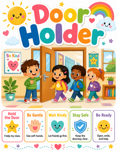 Door Holder I Preschool I Infographic