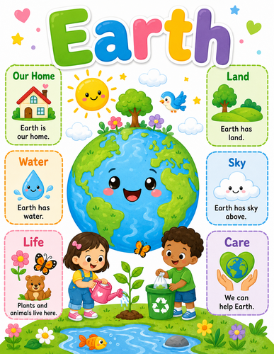 Earth I Preschool I Infographic