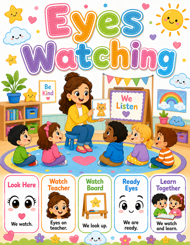 Eyes Watching I Preschool I Infographic