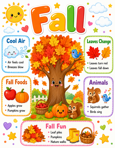 Fall I Preschool I Infographic
