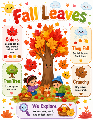 Fall Leaves I Preschool I Infographic