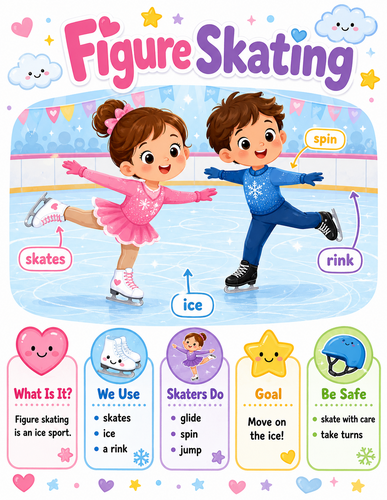 Figure Skating I Preschool I Infographic