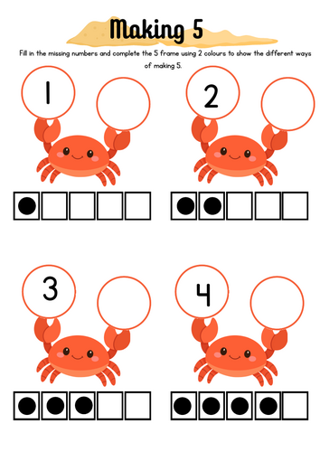 Making 5 with Crabs