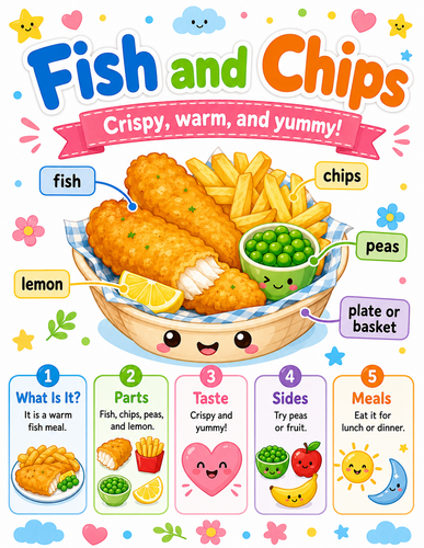 Fish and Chips I Preschool I Infographic