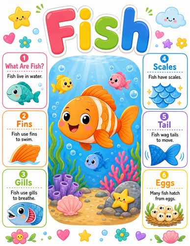 Fish I Preschool I Infographic