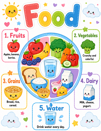 Food I Preschool I Infographic