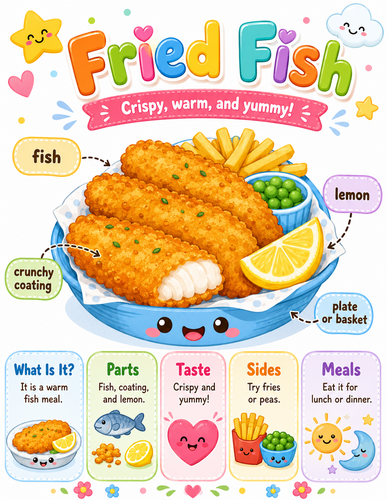 Fried Fish I Preschool I Infographic