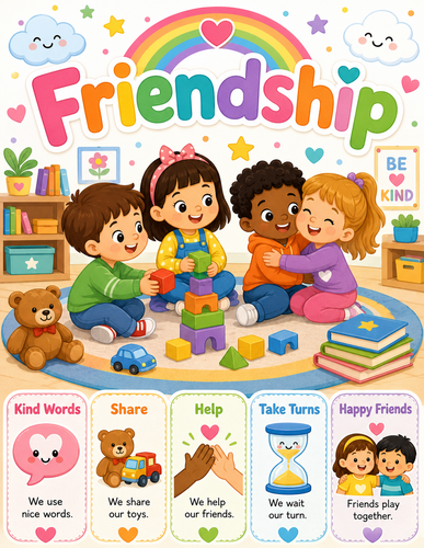 Friendship I Preschool I Infographic