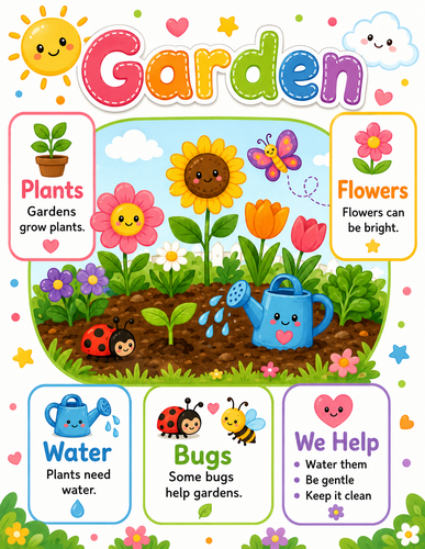 Garden I Preschool I Infographic