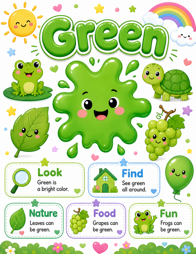 Green I Preschool I Infographic