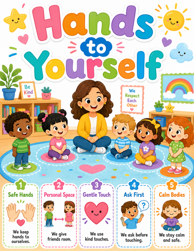 Hands to Yourself I Preschool I Infographic