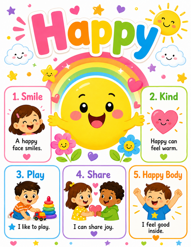Happy I Preschool I Infographic