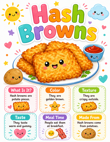 Hash Browns I Preschool I Infographic