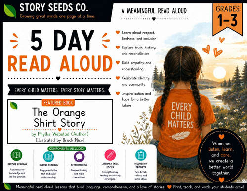 The Orange Shirt Story | 5-Day Read-Aloud Unit | Grades 1–3