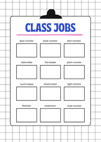 Class Jobs Classroom Display | Classroom Helper Jobs | PDF & Canva Template