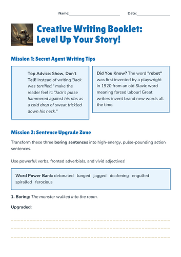 Creative Writing - Improving Techniques