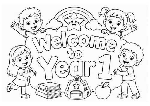 Welcome to School Colouring Pages | Back to School Colouring Sheets | Years 1–6