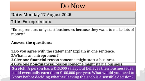 3.1.1 Entrepreneurs Free Sample lesson