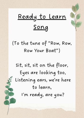 Classroom songs