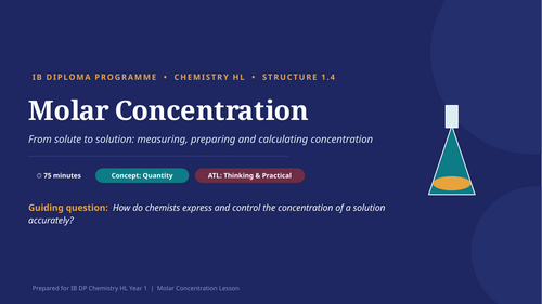From Solute to Solution: Mastering Molar Concentration