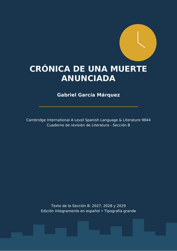 Crónica de una Muerte Anunciada A Level Literature Bundle