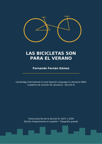 Las Bicicletas Son Para El Verano A Level Revision Bundle