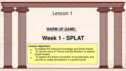KS3 Drama - Year 7 Greek Theatre Scheme of Work