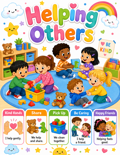 Helping Others I Preschool I Infographic