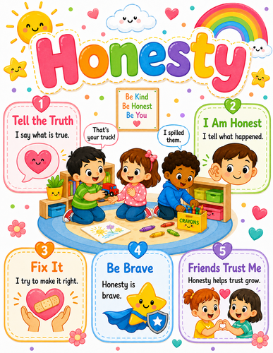 Honesty I Preschool I Infographic