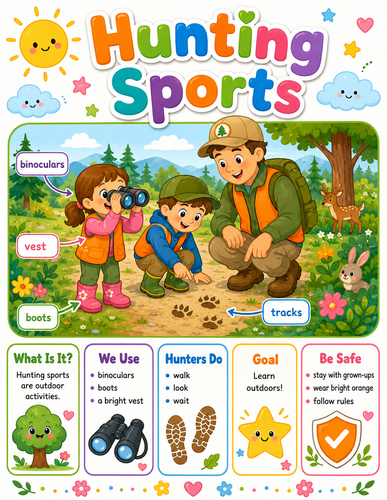 Hunting Sports I Preschool I Infographic
