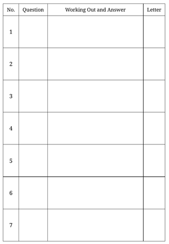 The Mathematical Word Hunt l Maths Codebreake l KS2 KS3 Numeracy Challenge