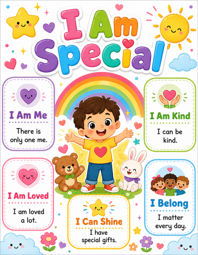 I Am Special I Preschool I Infographic