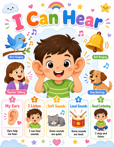 I Can Hear I Preschool I Infographic