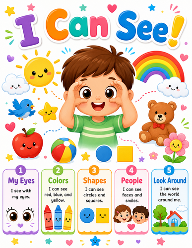 I Can See I Preschool I Infographic